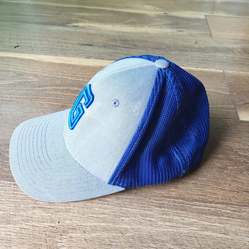 Richardson 110 Flexfit Trucker Hat Grey Blue Vikings G Logo Snapback Cap SM/MD